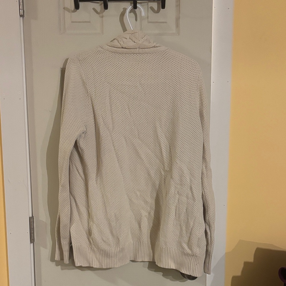 Denver Hayes Beige Cable Knit Cardigan - Picture 3 of 3